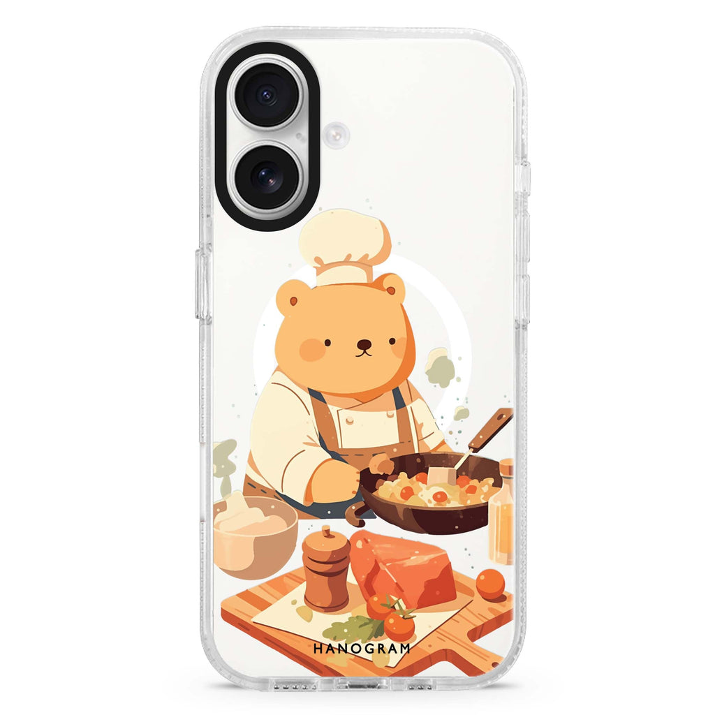 Culinary Bear Magsafe 兼容水晶透明保護殼