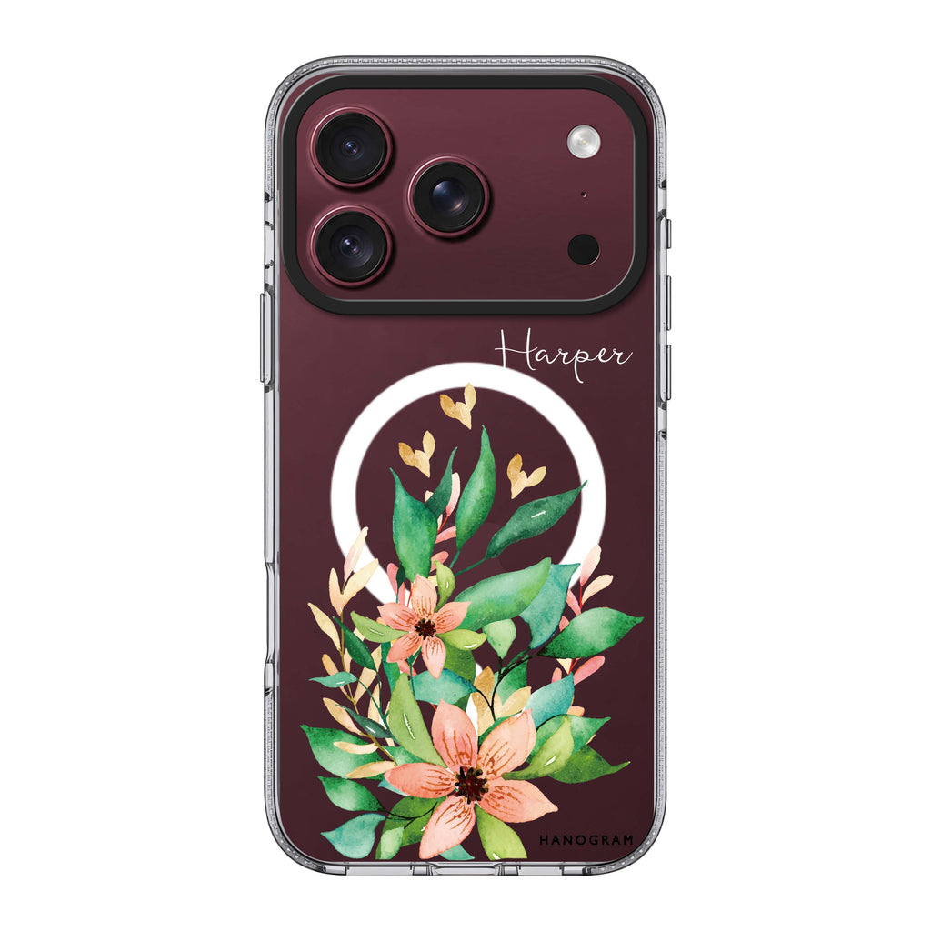 Floral Bloom 水晶透明保護殼