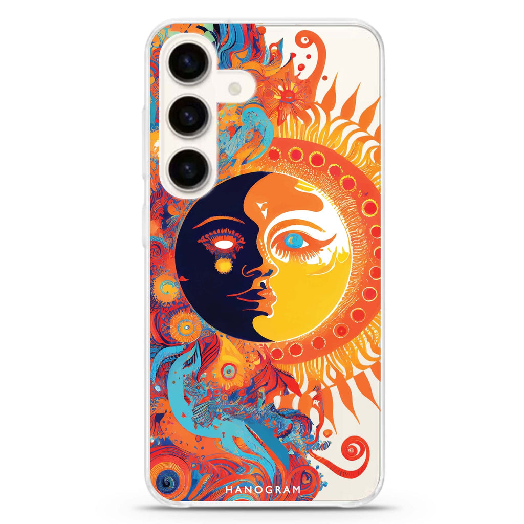 Moon & Sun Samsung Galaxy S26/S25/S24 水晶透明保護殼正面展示