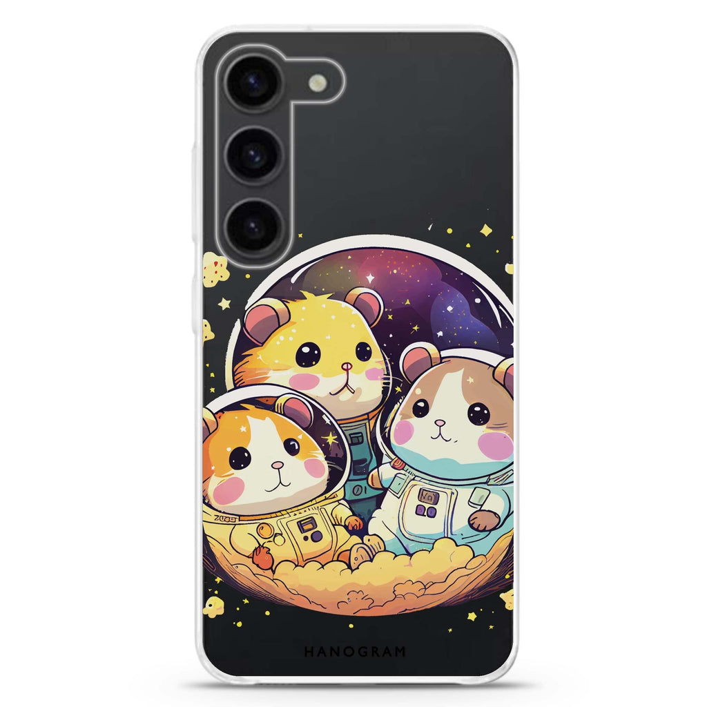 Cute space squirrels Samsung Galaxy 水晶透明保護殼