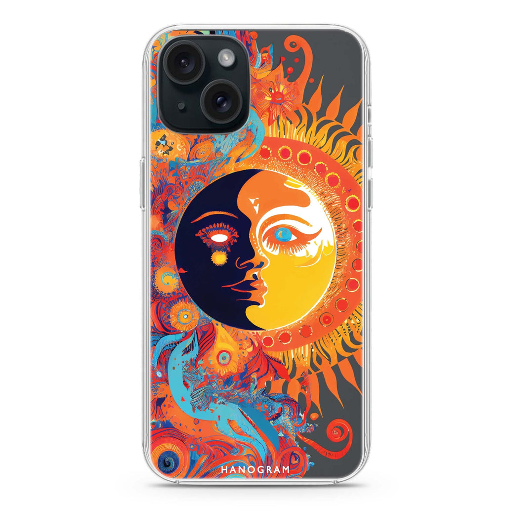 Moon & Sun iPhone 15 Magsafe 兼容水晶透明保護殼