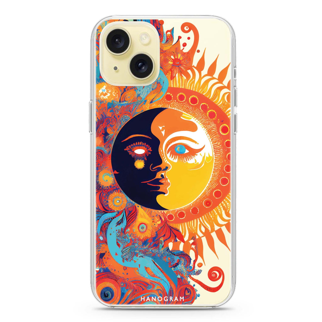 Moon & Sun iPhone 15 Plus Magsafe 兼容水晶透明保護殼