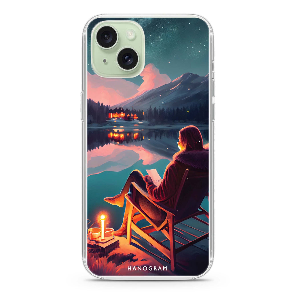 A Beautiful Night iPhone 15 Plus Magsafe 兼容水晶透明保護殼