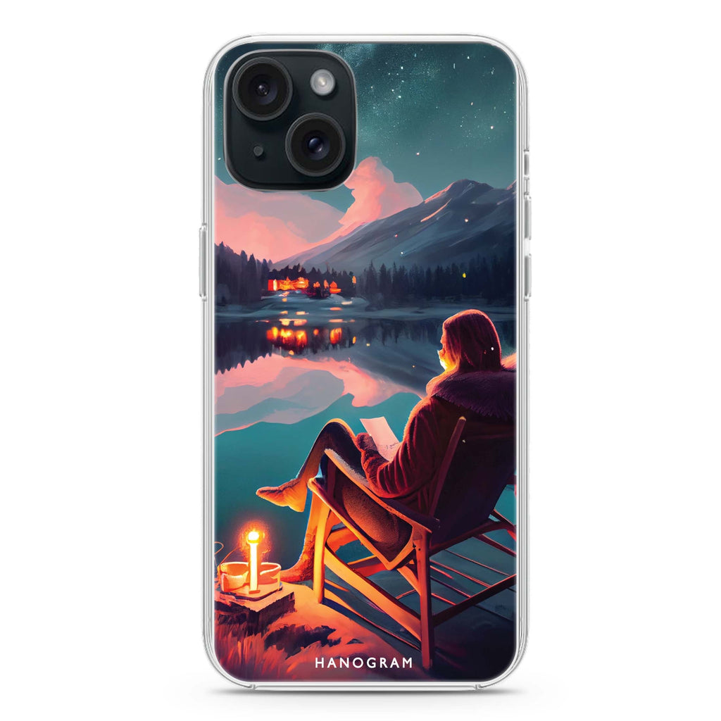 A Beautiful Night iPhone 15 Magsafe 兼容水晶透明保護殼