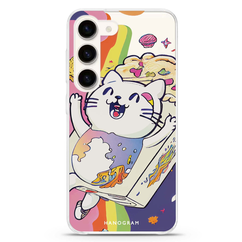Rainbow Cat Samsung Galaxy 水晶透明保護殼