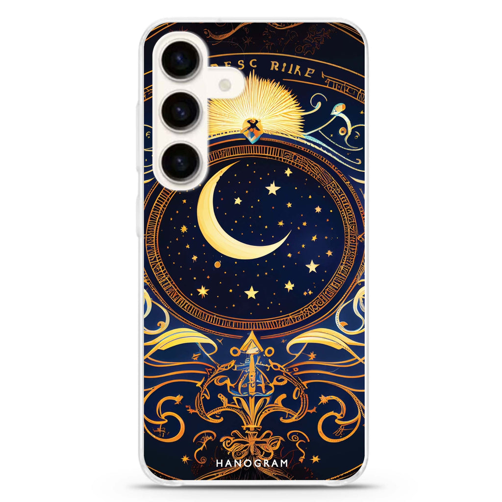 Magic Moon Samsung Galaxy S26/S25/S24 水晶透明保護殼正面展示