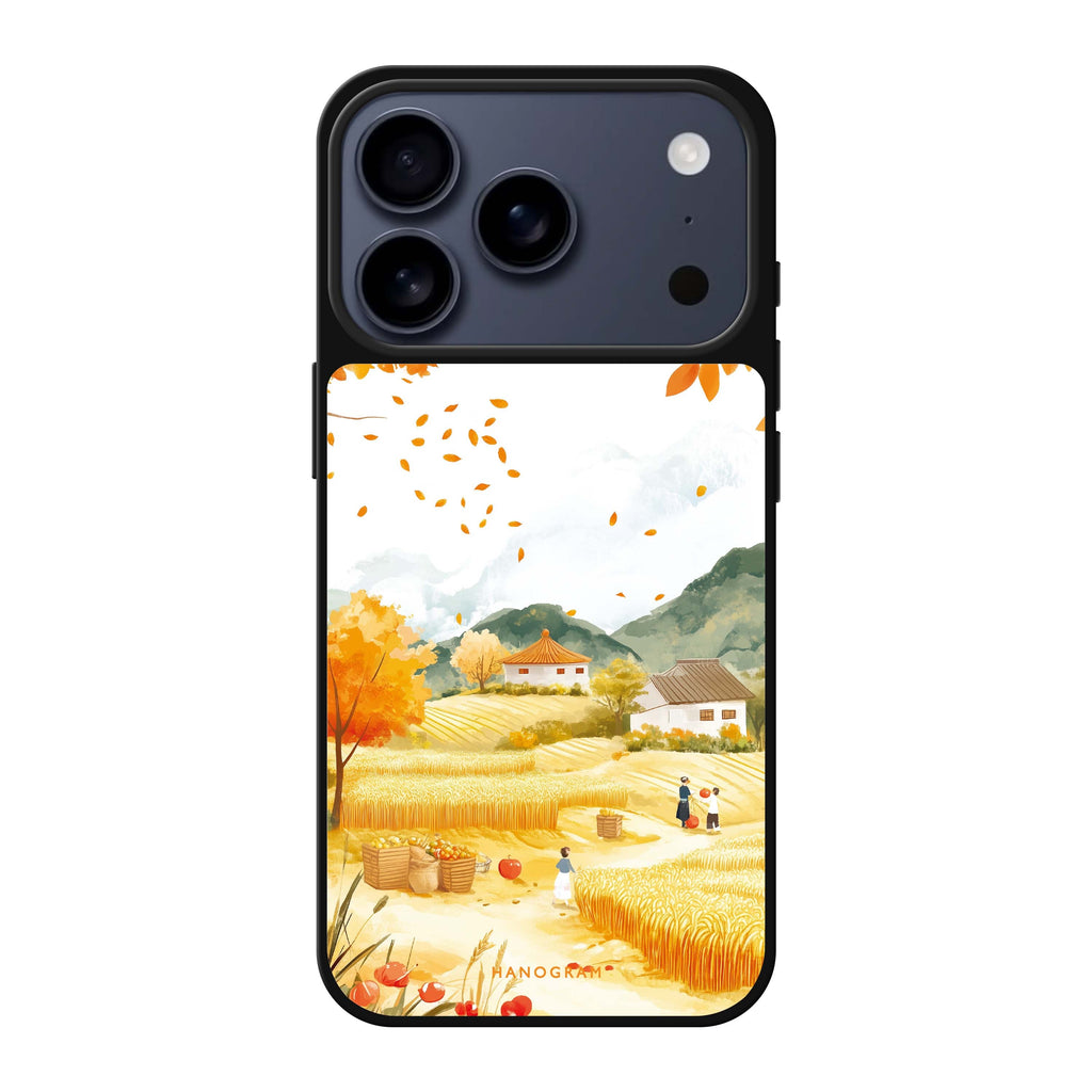 Golden Equinox 金色圖案 iPhone 17 Pro Max 鏡面手機殼主圖