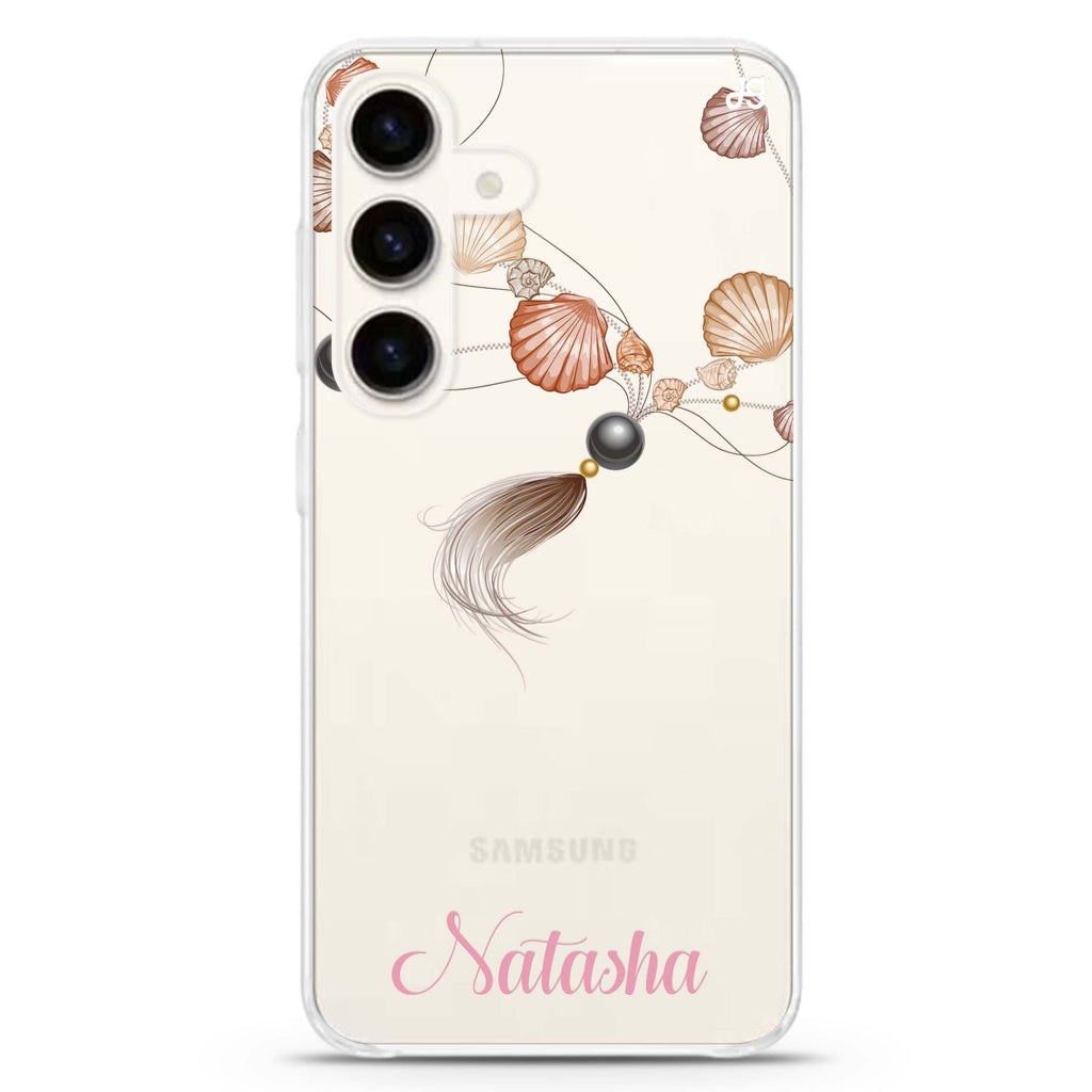 Connection of Sea Samsung Galaxy S26/S25/S24 可加名字水晶透明保護殼正面展示