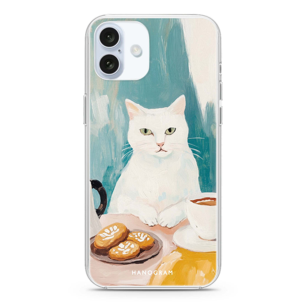 Coffee with Whiskers Magsafe 兼容水晶透明保護殼