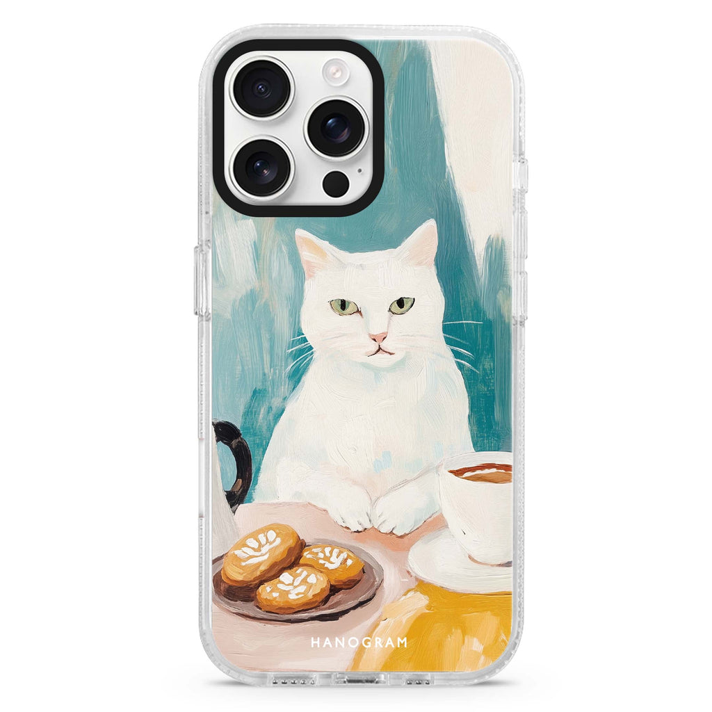 Coffee with Whiskers 水晶透明保護殼