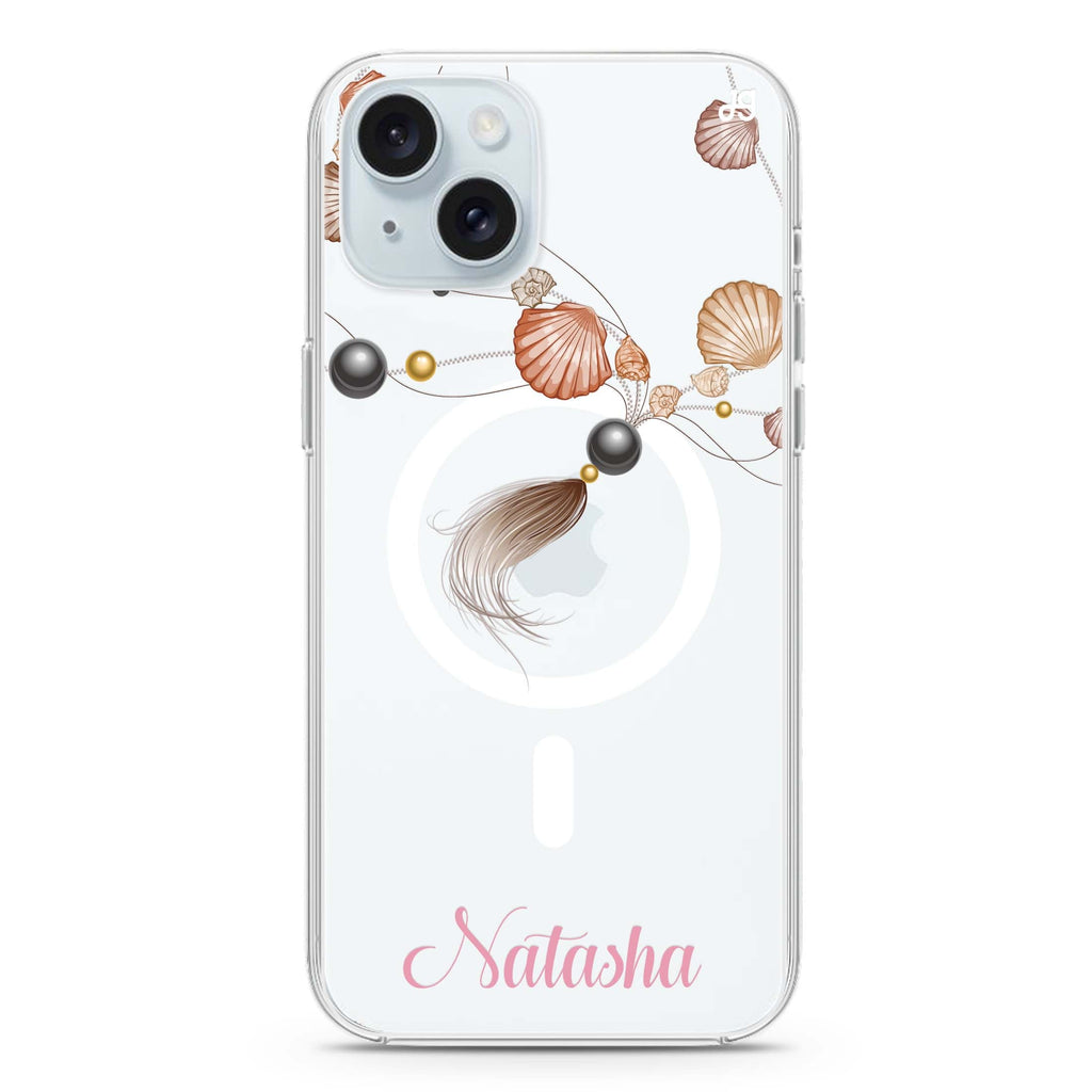 Connection of Sea iPhone 15 Plus Magsafe 兼容水晶透明保護殼