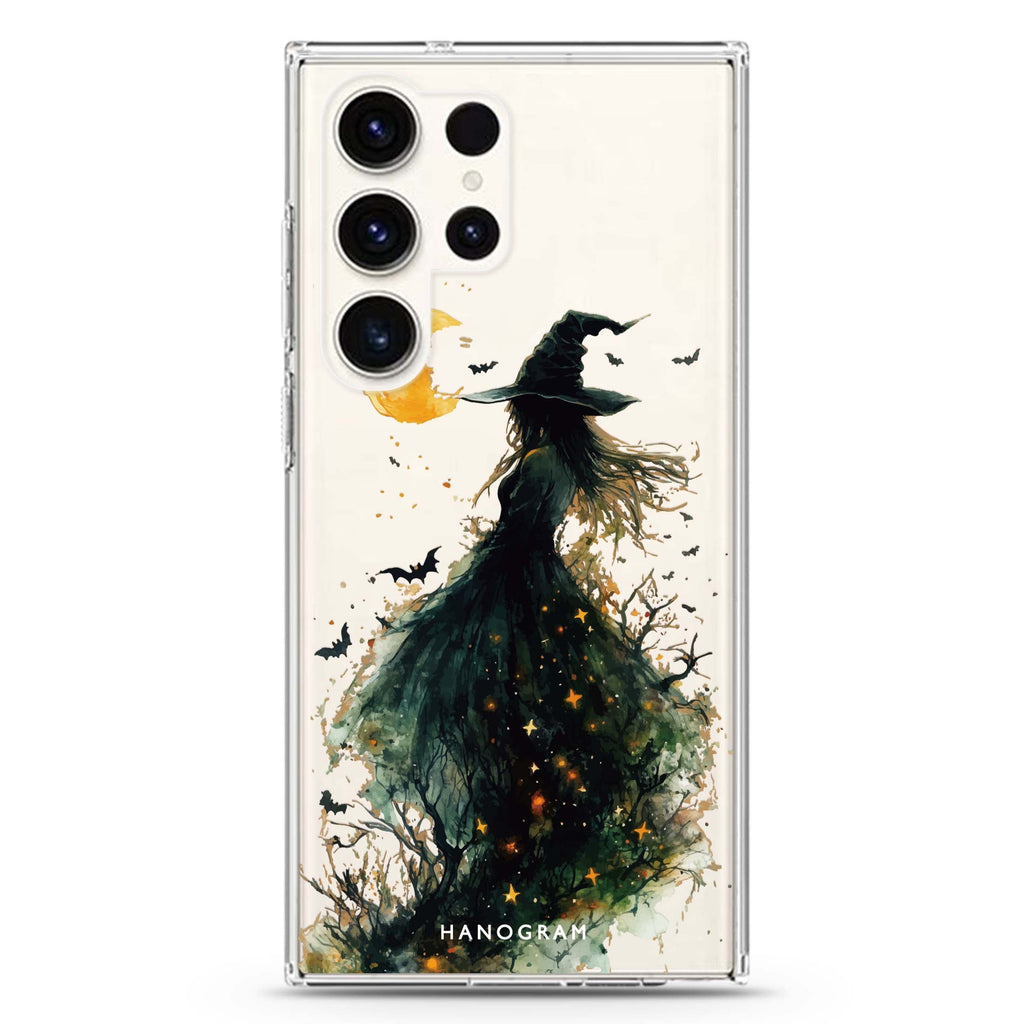 Starlit Witching Hour Samsung Galaxy Ultra 透明保護殼，適用 S26/S25/S24/S23 Ultra，圖1