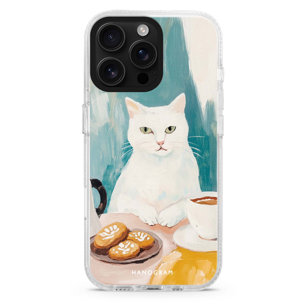 Coffee with Whiskers Magsafe 兼容水晶透明保護殼