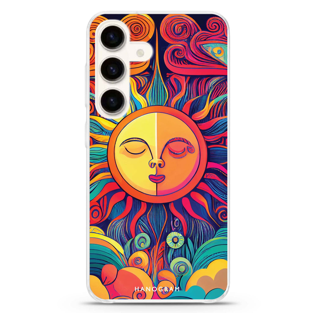 Magic Sun Face Samsung Galaxy S26/S25/S24 水晶透明保護殼正面展示