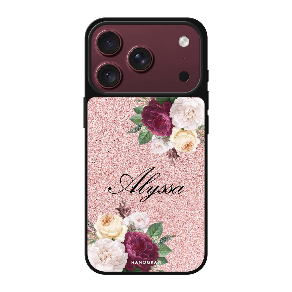 Glittering Floral 鏡面手機殼