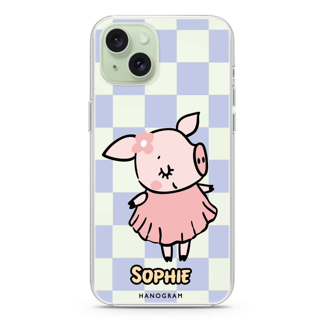 Pretty Pig iPhone 15 水晶透明保護殼