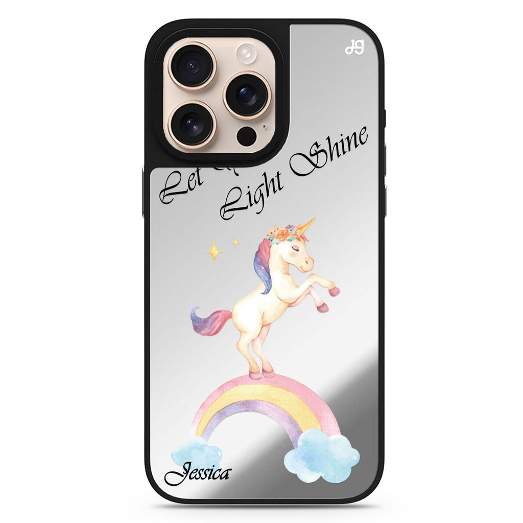 Rainbow Unicorn 鏡面手機殼