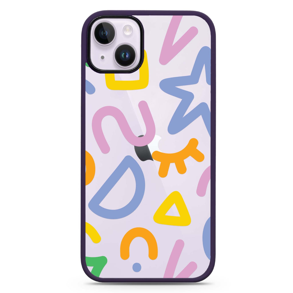 Abstract Doodles iPhone 15 Plus 防衝擊保護殼