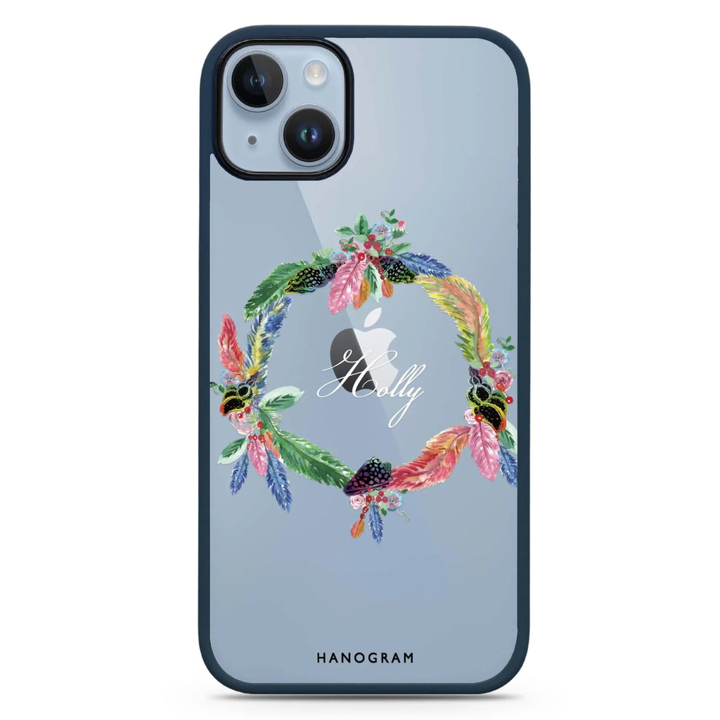 Watercolour Feather iPhone 15 Plus 防衝擊保護殼
