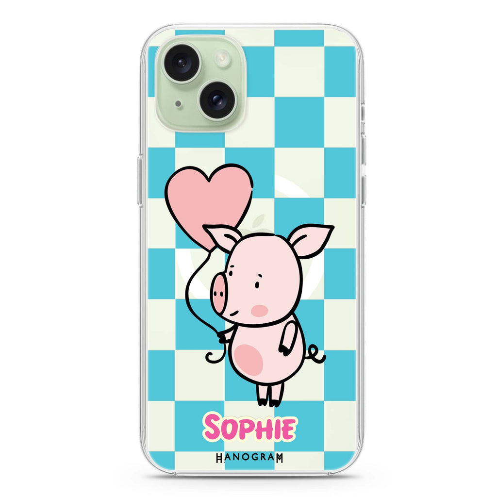 Sweet Pig iPhone 15 Magsafe 兼容水晶透明保護殼