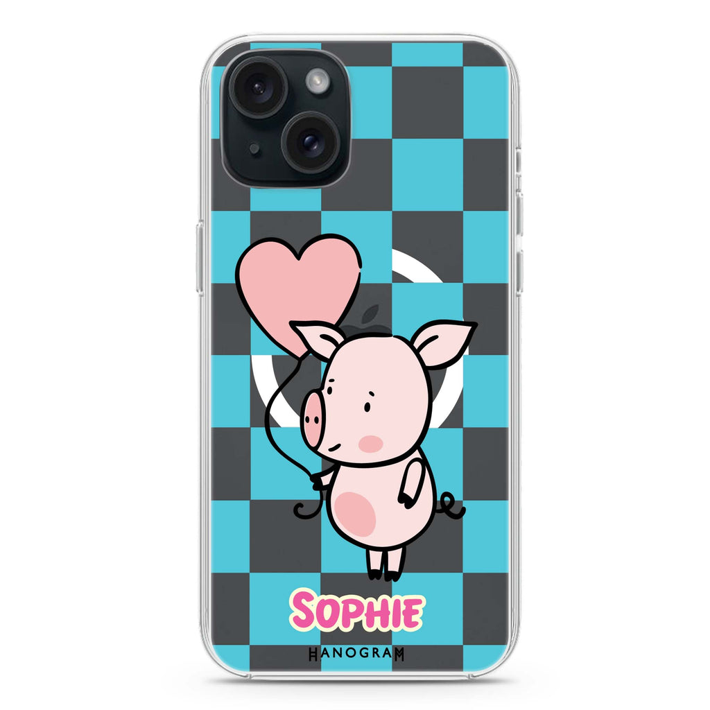 Sweet Pig iPhone 15 Plus Magsafe 兼容水晶透明保護殼