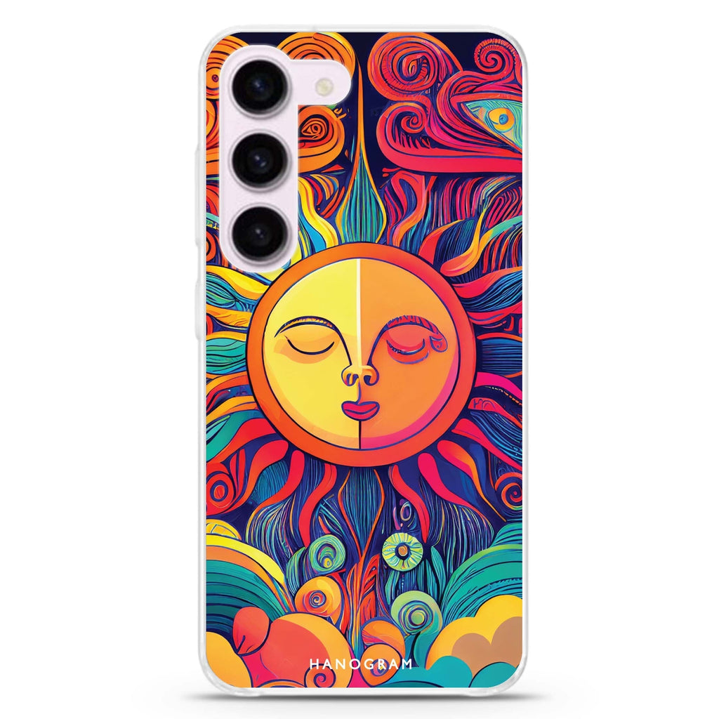 Magic Sun Face Samsung Galaxy 水晶透明保護殼