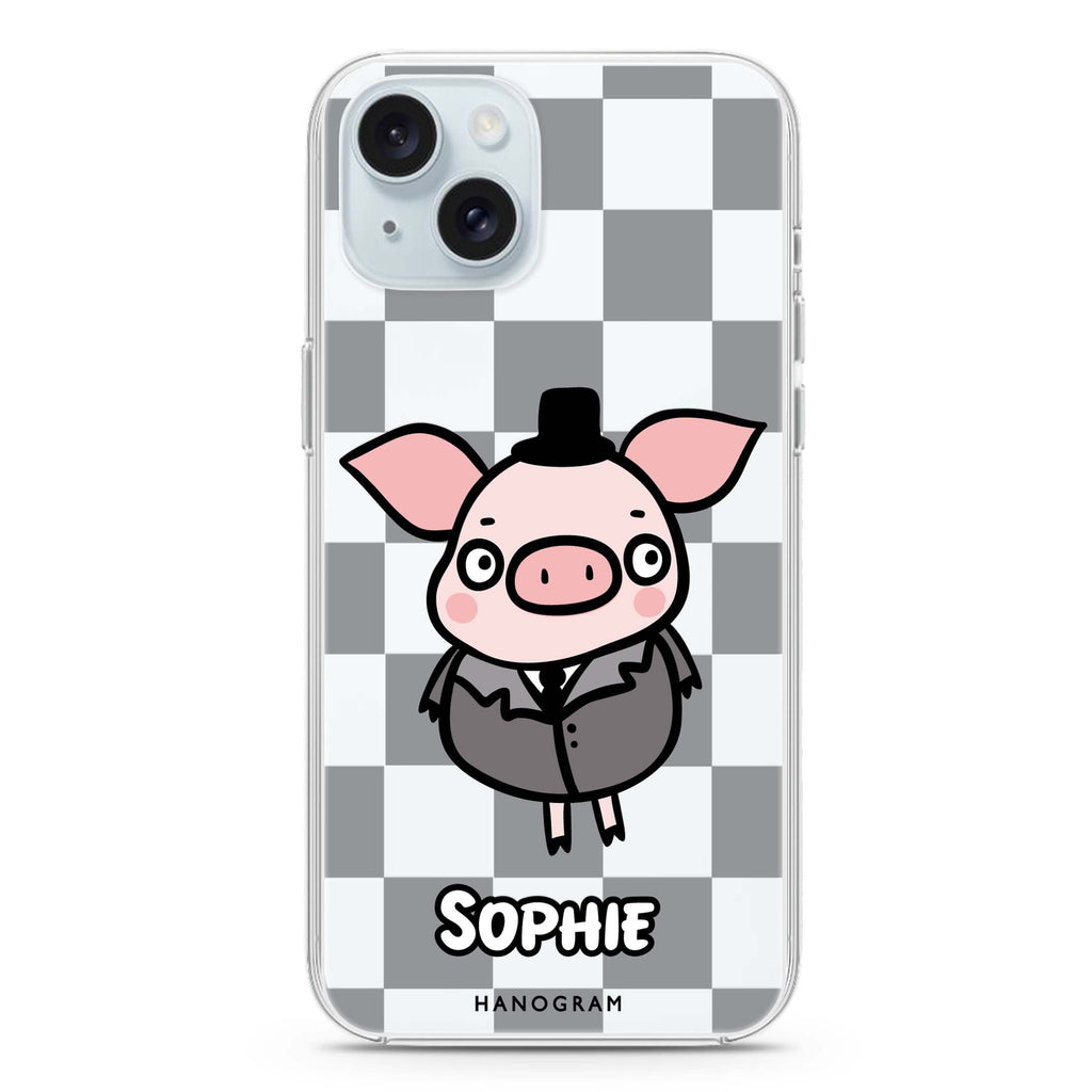 Handsome Pig iPhone 15 水晶透明保護殼