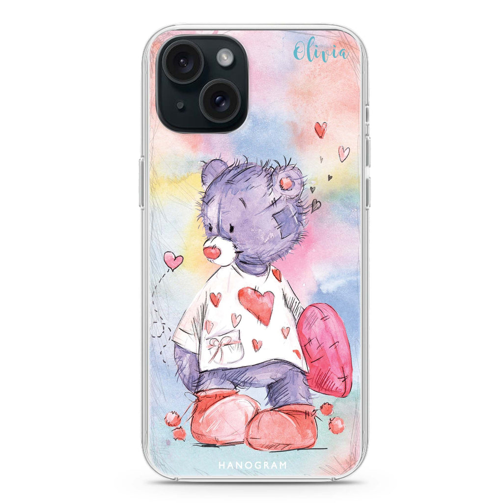 Sweet Bear iPhone 15 plus 水晶透明保護殼