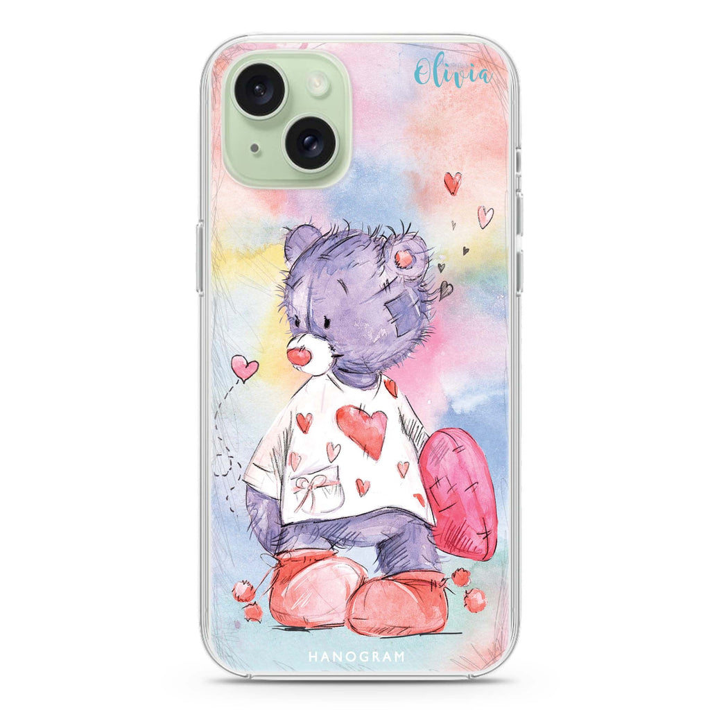 Sweet Bear iPhone 15 水晶透明保護殼