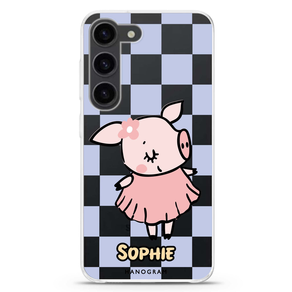 Pretty Pig Samsung Galaxy 水晶透明保護殼