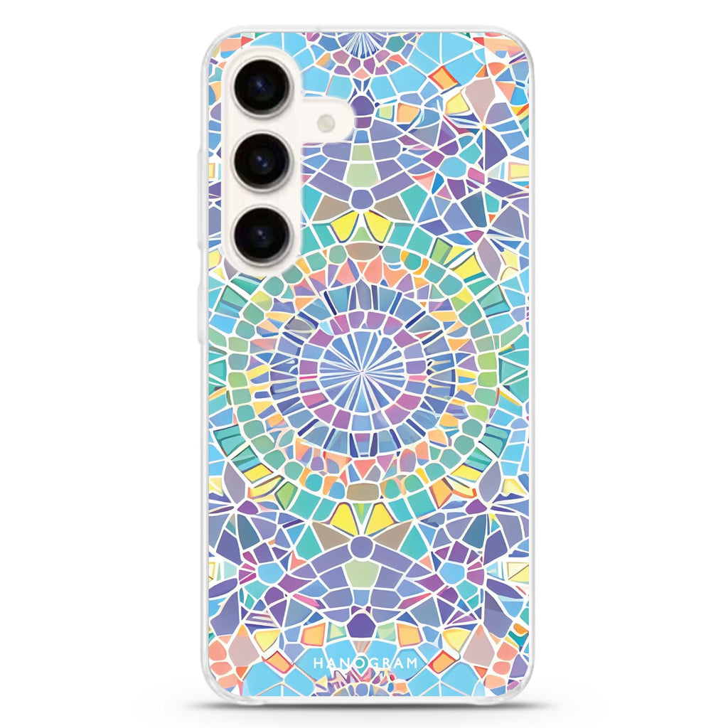 Mosaic artwork Samsung Galaxy S26/S25/S24 水晶透明保護殼正面展示