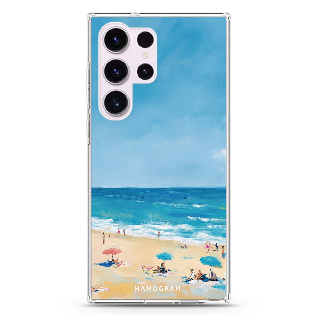 Sundown Shore Samsung Galaxy Ultra 透明保護殼，適用 S26/S25/S24/S23 Ultra，圖1