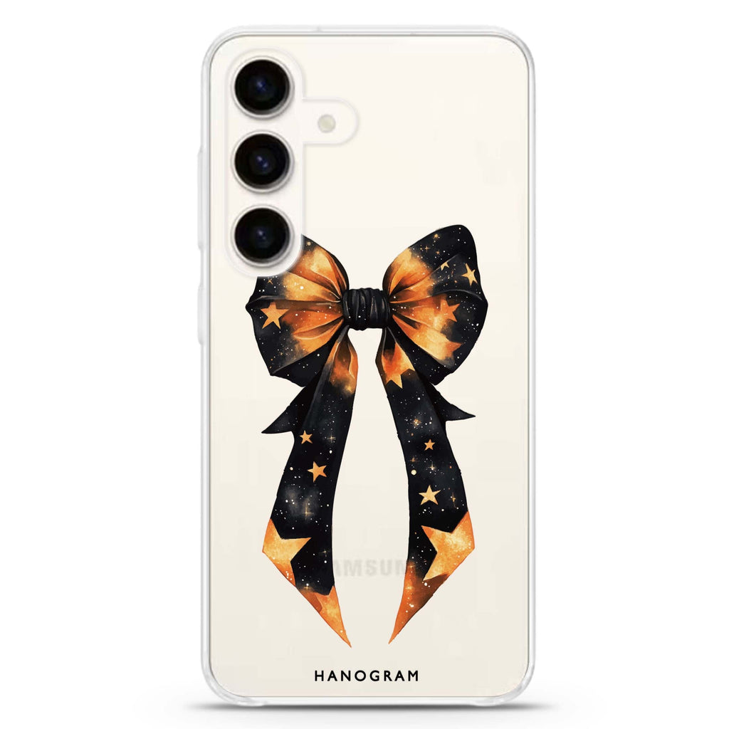 Bewitched Bows & Stars Samsung Galaxy S26/S25/S24 水晶透明保護殼正面展示