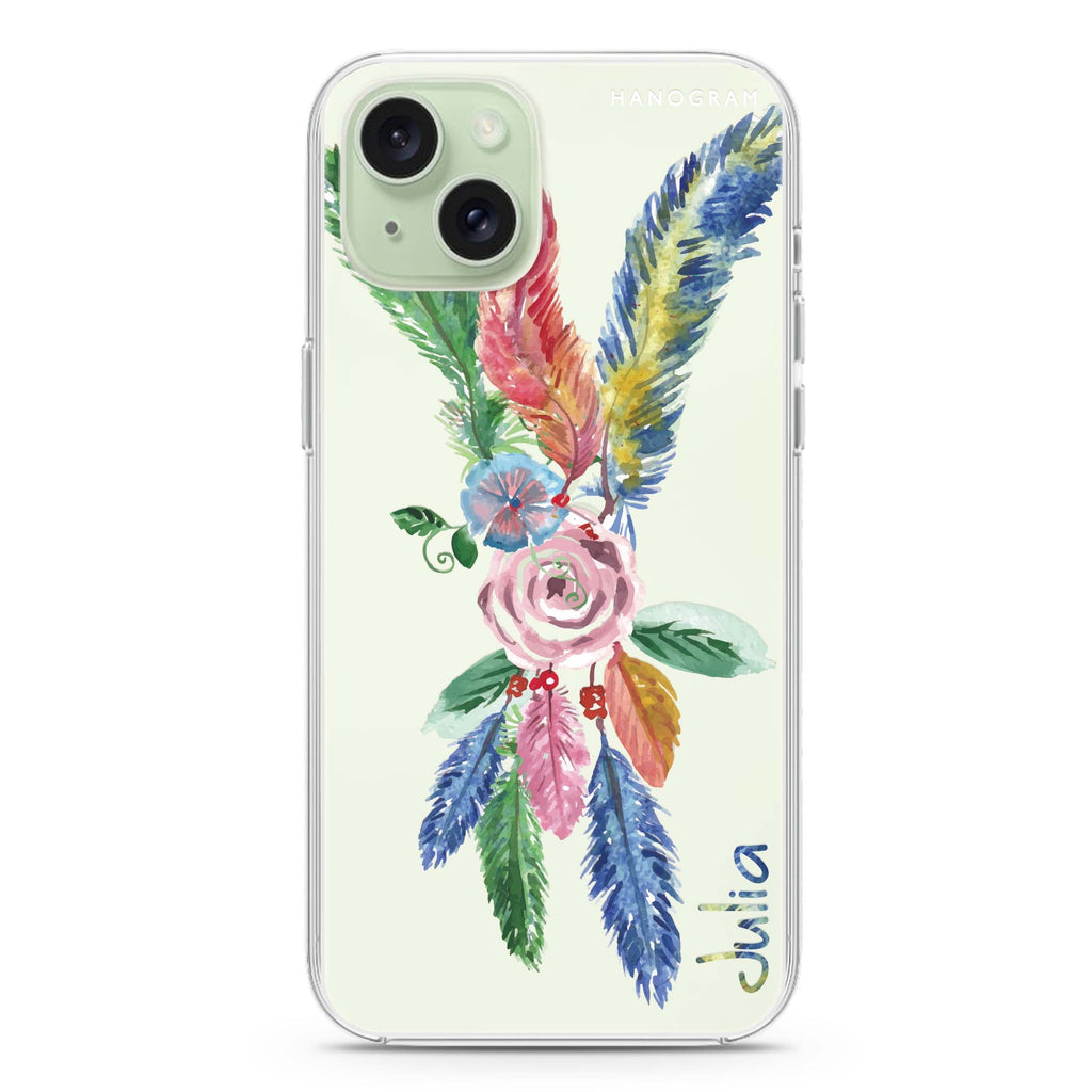 Feather Love iPhone 15 水晶透明保護殼