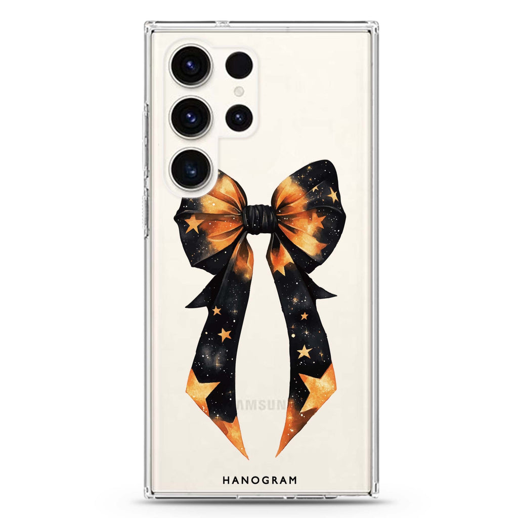 Bewitched Bows & Stars Samsung Galaxy Ultra 透明保護殼，適用 S26/S25/S24/S23 Ultra，圖1