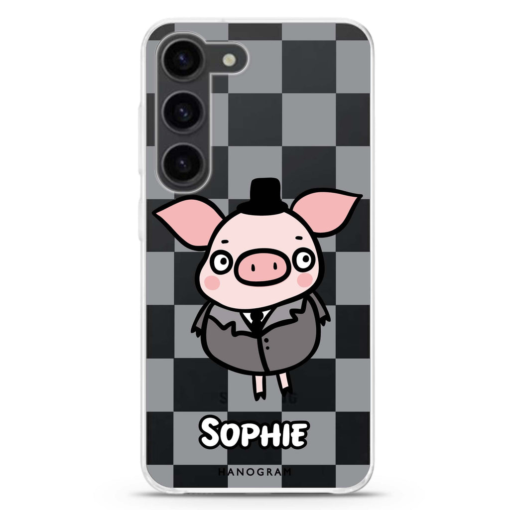Handsome Pig Samsung Galaxy 水晶透明保護殼