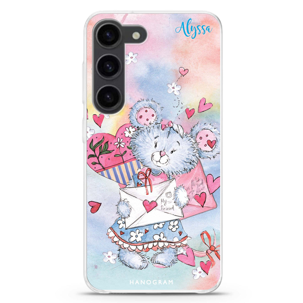 Sweet Bear Samsung Galaxy 水晶透明保護殼