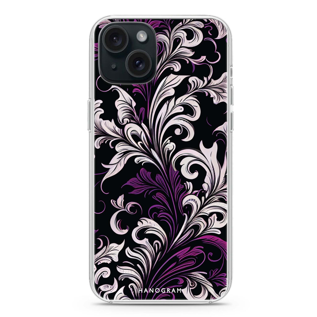 Floral iPhone 15 plus 水晶透明保護殼