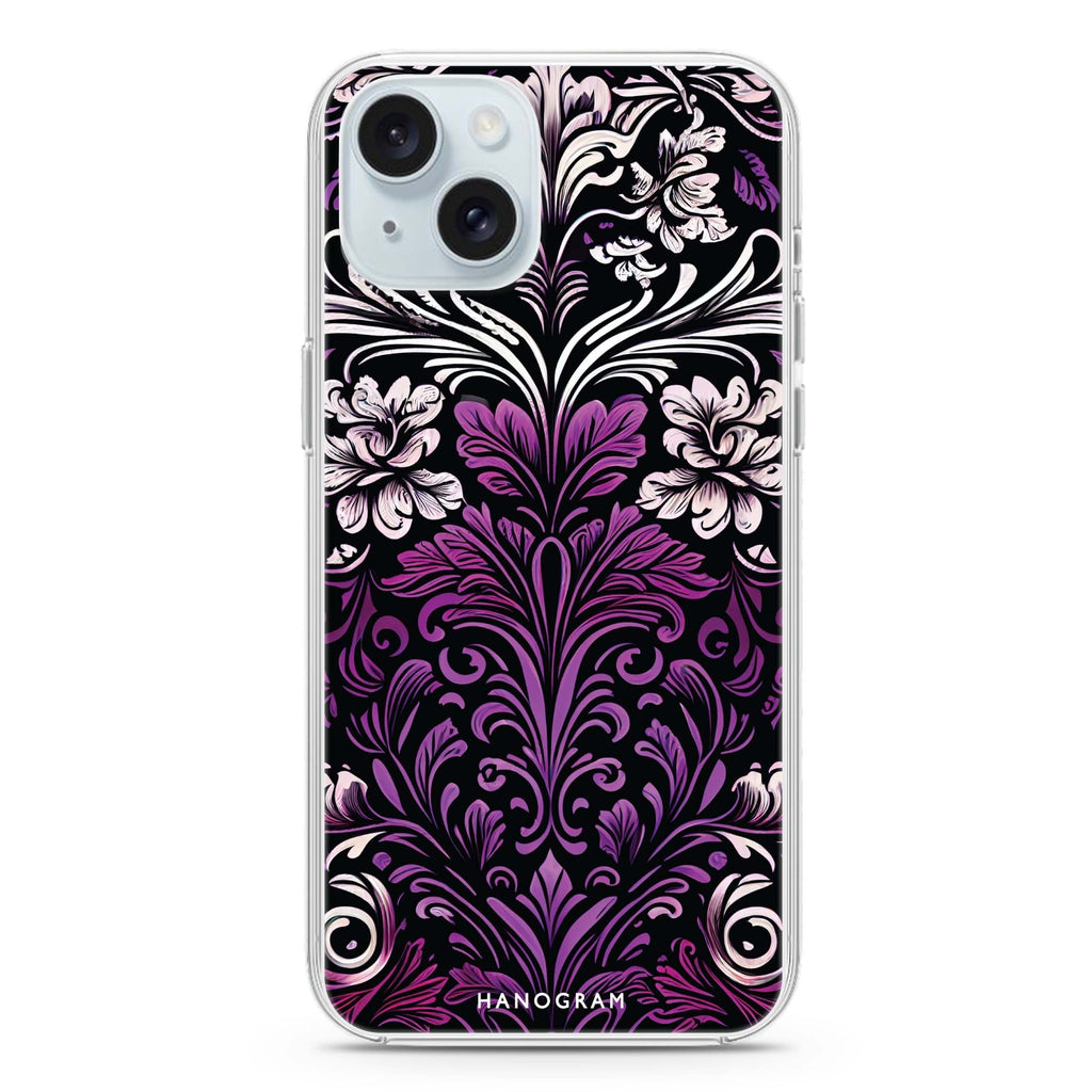 Floral iPhone 15 plus 水晶透明保護殼
