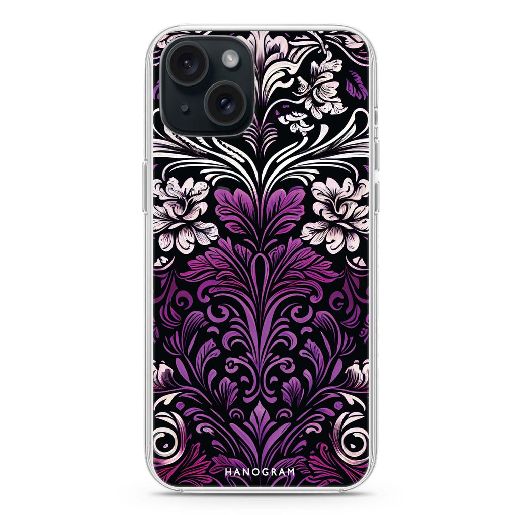 Floral iPhone 15 水晶透明保護殼