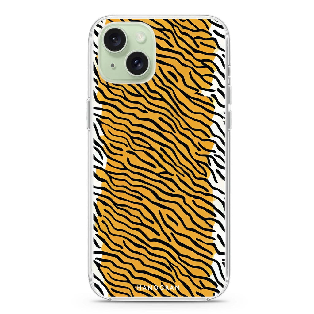 Leopard print iPhone 15 Magsafe 兼容水晶透明保護殼