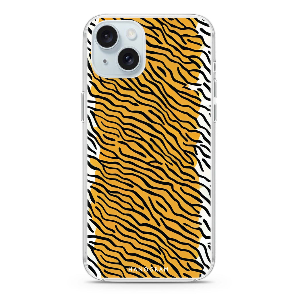 Leopard print iPhone 15 Plus Magsafe 兼容水晶透明保護殼