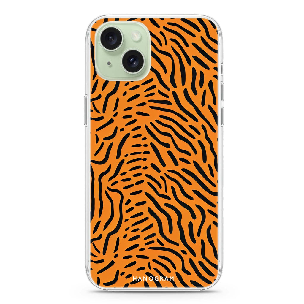 Leopard print iPhone 15 Plus Magsafe 兼容水晶透明保護殼