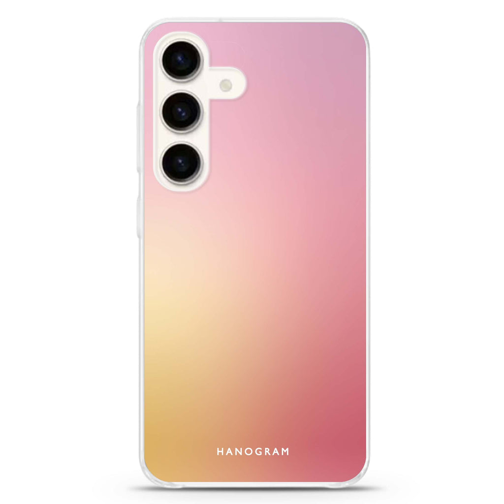 Sunpetal Glow Samsung Galaxy S26/S25/S24 水晶透明保護殼正面展示