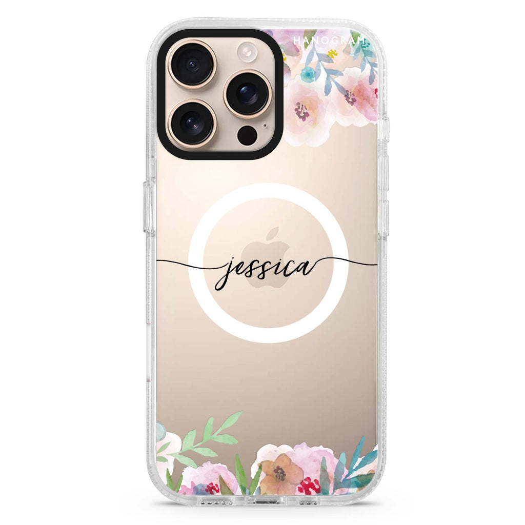 Art of Floral Magsafe 兼容水晶透明保護殼