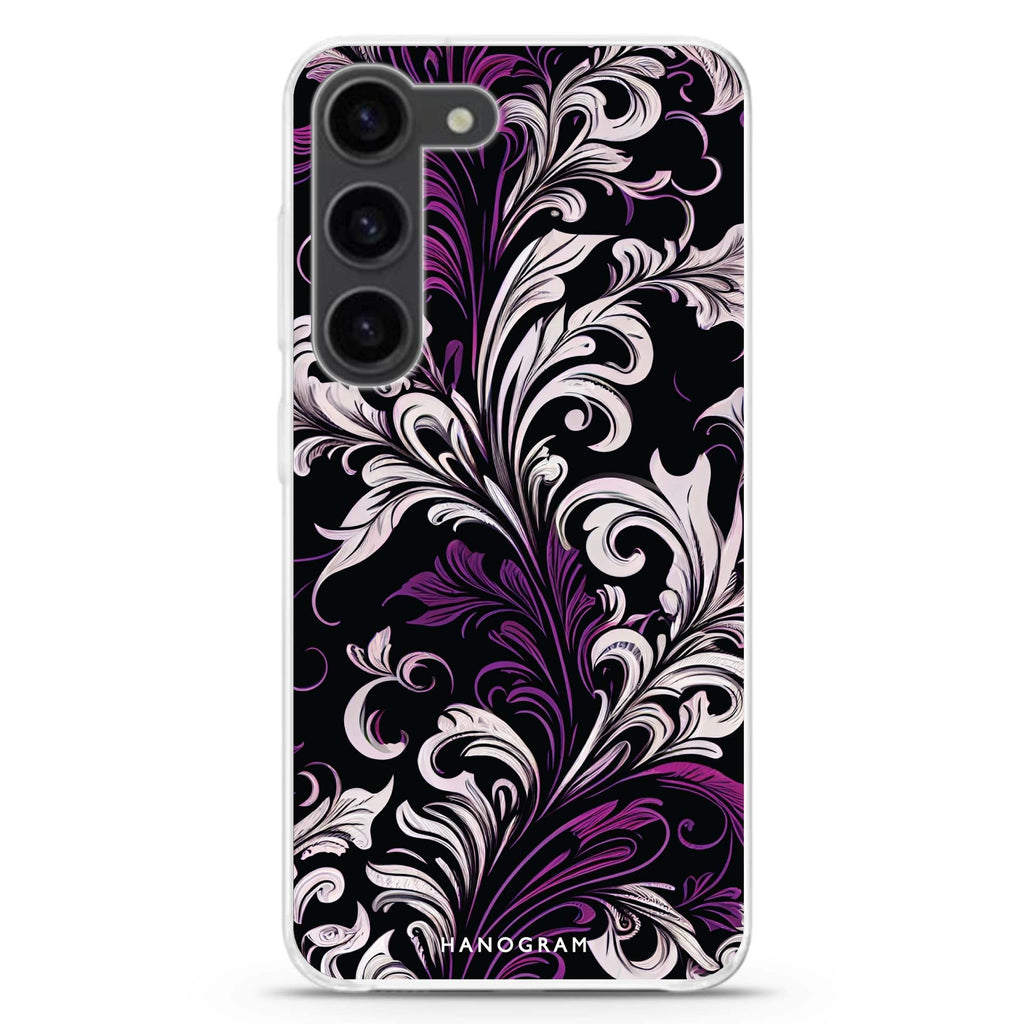 Floral Samsung Galaxy 水晶透明保護殼
