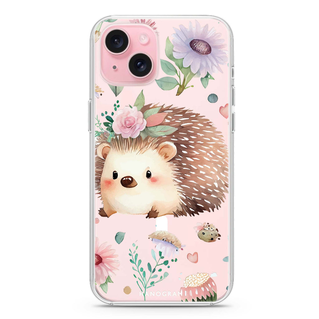 Hedgehog iPhone 15 Plus Magsafe 兼容水晶透明保護殼