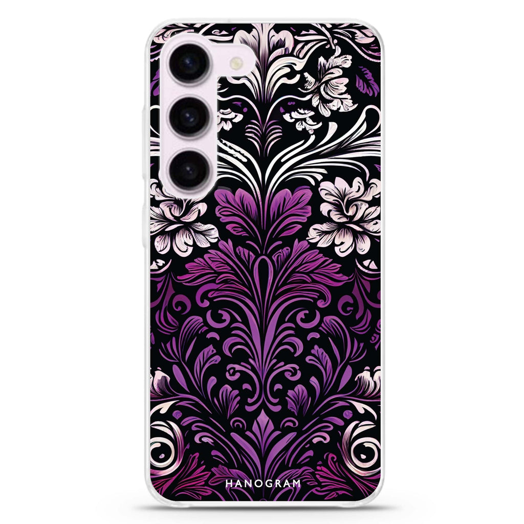 Floral Samsung Galaxy 水晶透明保護殼