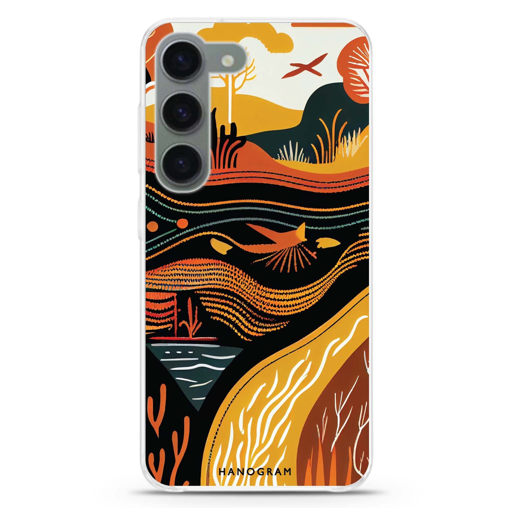 Abstract painting Samsung Galaxy 水晶透明保護殼
