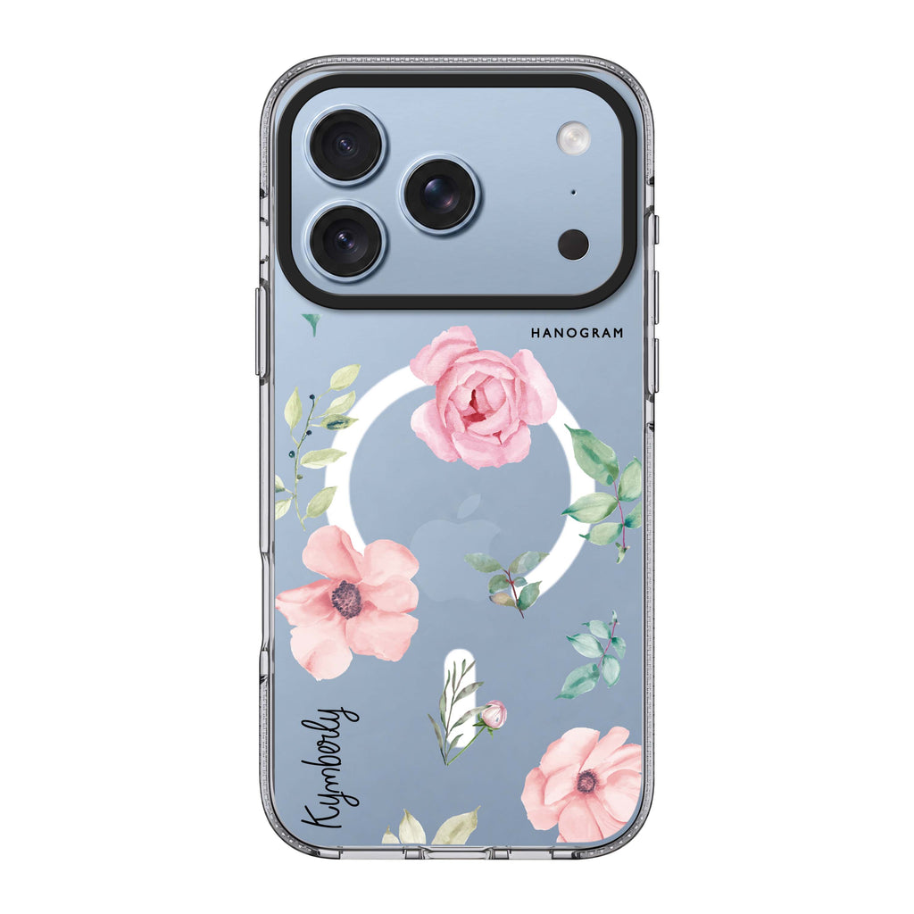 Rose Flower 水晶透明保護殼